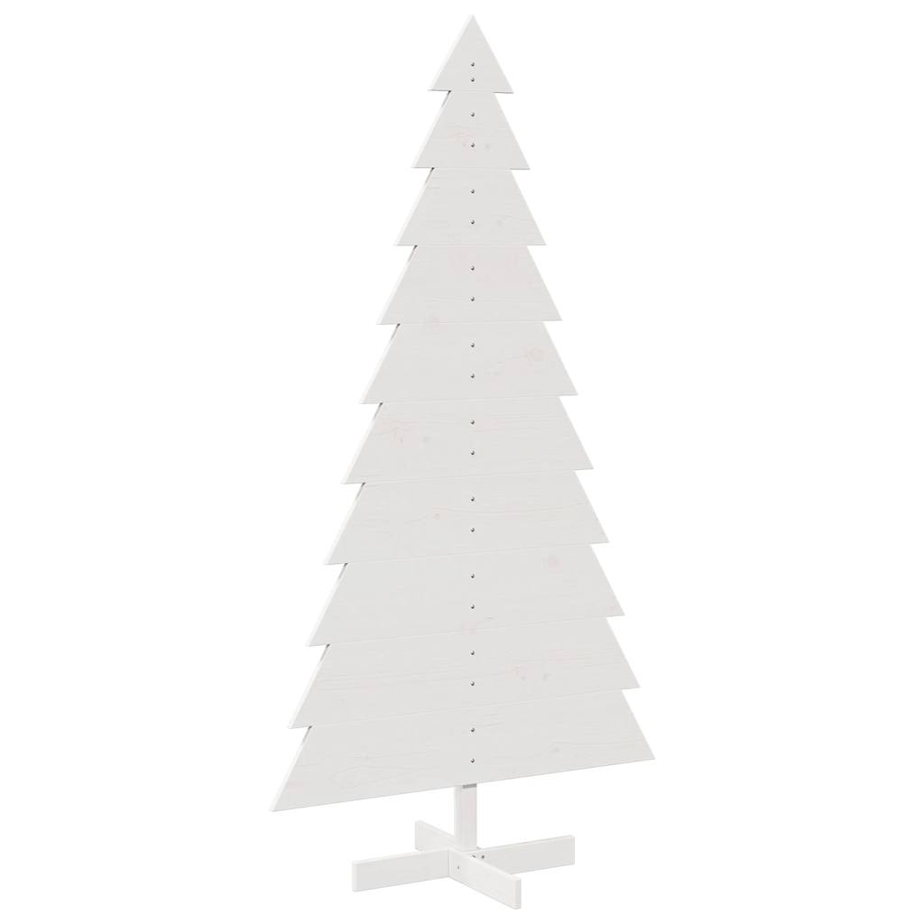 Vidaxl Decoración de Navidad Árbol de Navidad 180 cm Pino sólido White