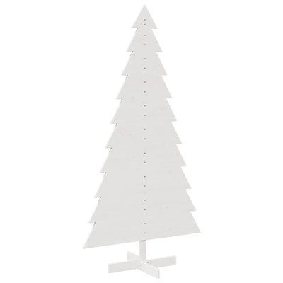 Vidaxl Decorazione natalizia Tree di Natale 180 cm Pino Solido Bianco