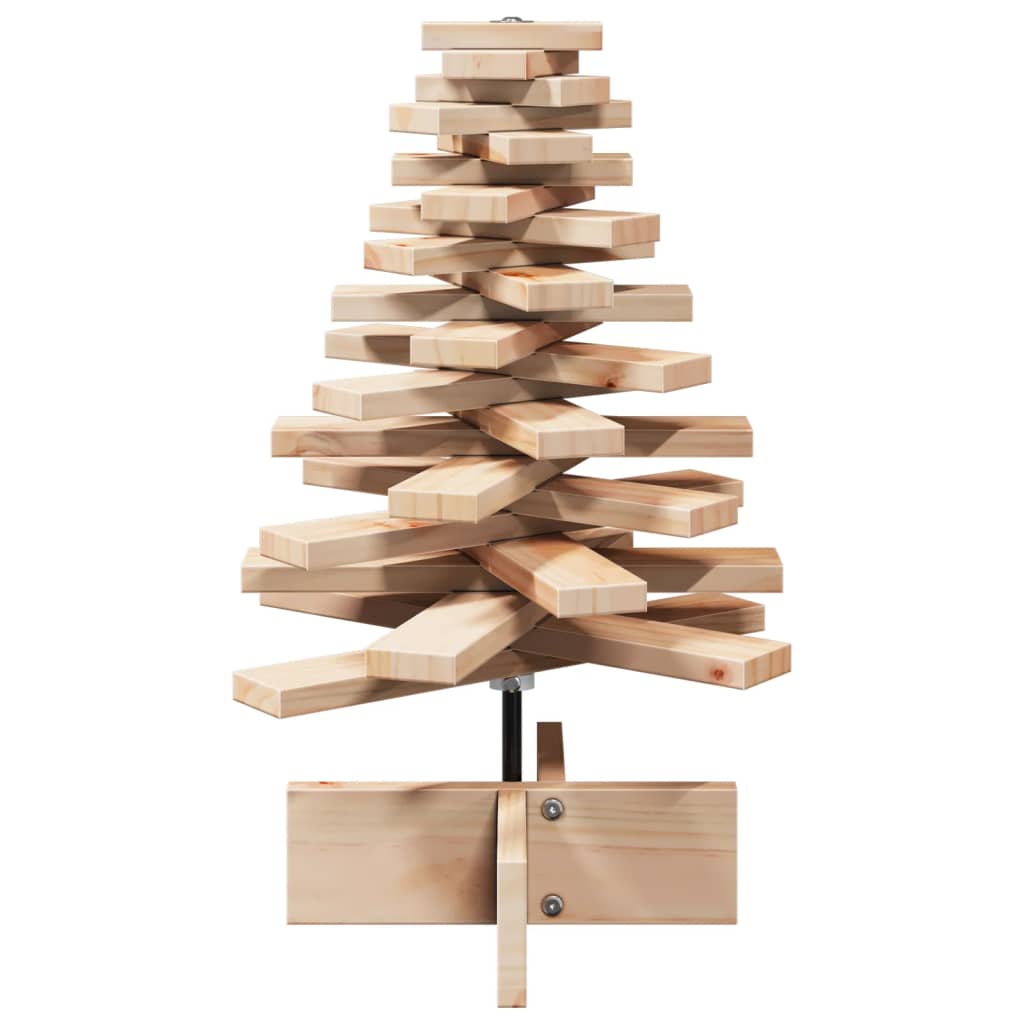 VidaXL Decorazione natalizia Albero di Natale 60 cm in legno di pino massiccio