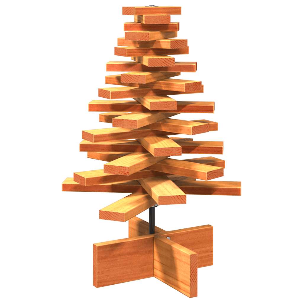 Vidaxl Decorazione natalizia albero di Natale 60 cm Pinna solido marrone