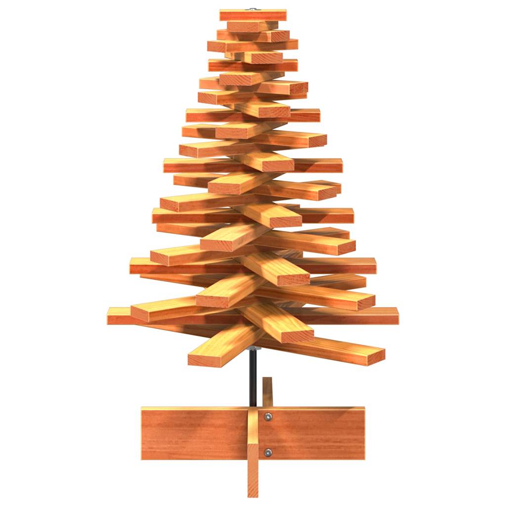 Vidaxl Decoración de Navidad Árbol de Navidad 80 cm Pino sólido Brown