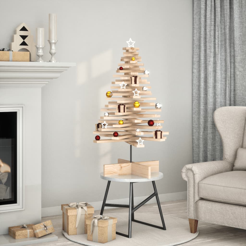 Vidaxx Decorazione natalizia Albero di Natale 100 cm in legno di pino massiccio
