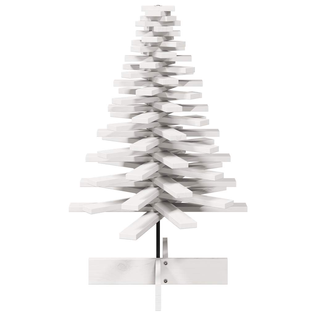 Vidaxl Decoración de Navidad Árbol de Navidad 100 cm Pino sólido White