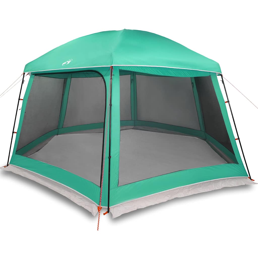 Tenda per piscina Vidaxx con pareti in rete da esterno rimovibili 512x458 cm verde mare