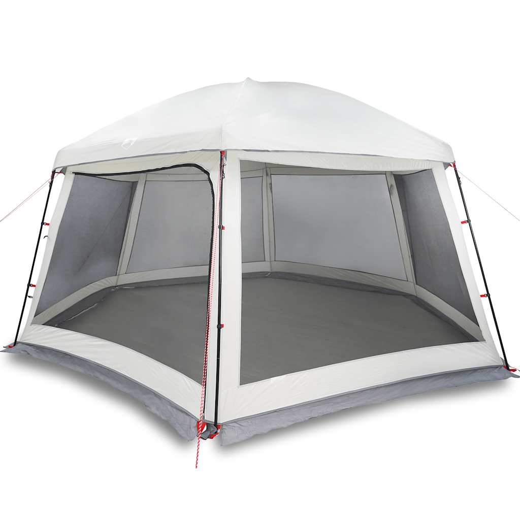 Tienda de campaña para piscina Vidaxx con paredes de malla exterior desmontables 512x458 cm gris