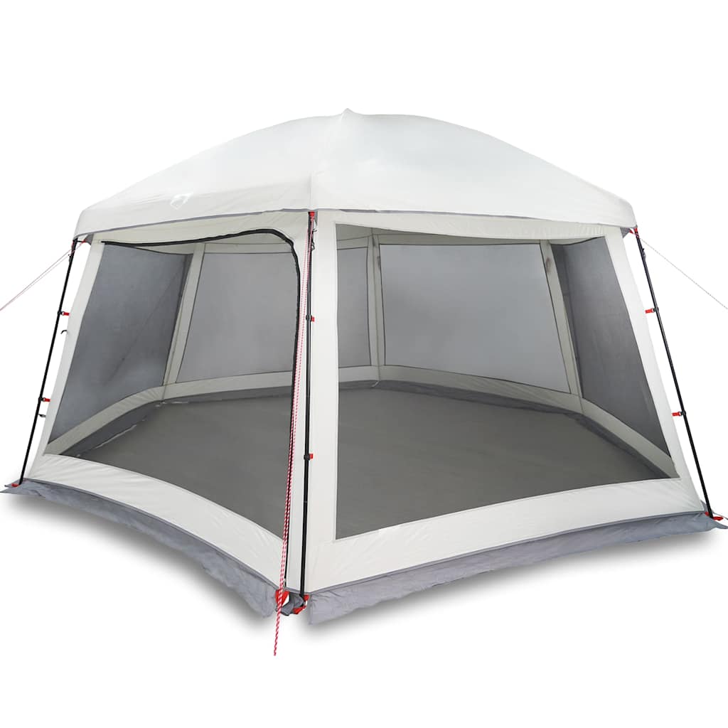 Tienda de campaña para piscina Vidaxx con paredes de malla exterior desmontables 512x458 cm gris