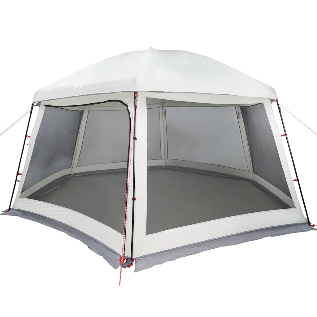 Tienda de campaña para piscina Vidaxx con paredes de malla exterior desmontables 512x458 cm gris