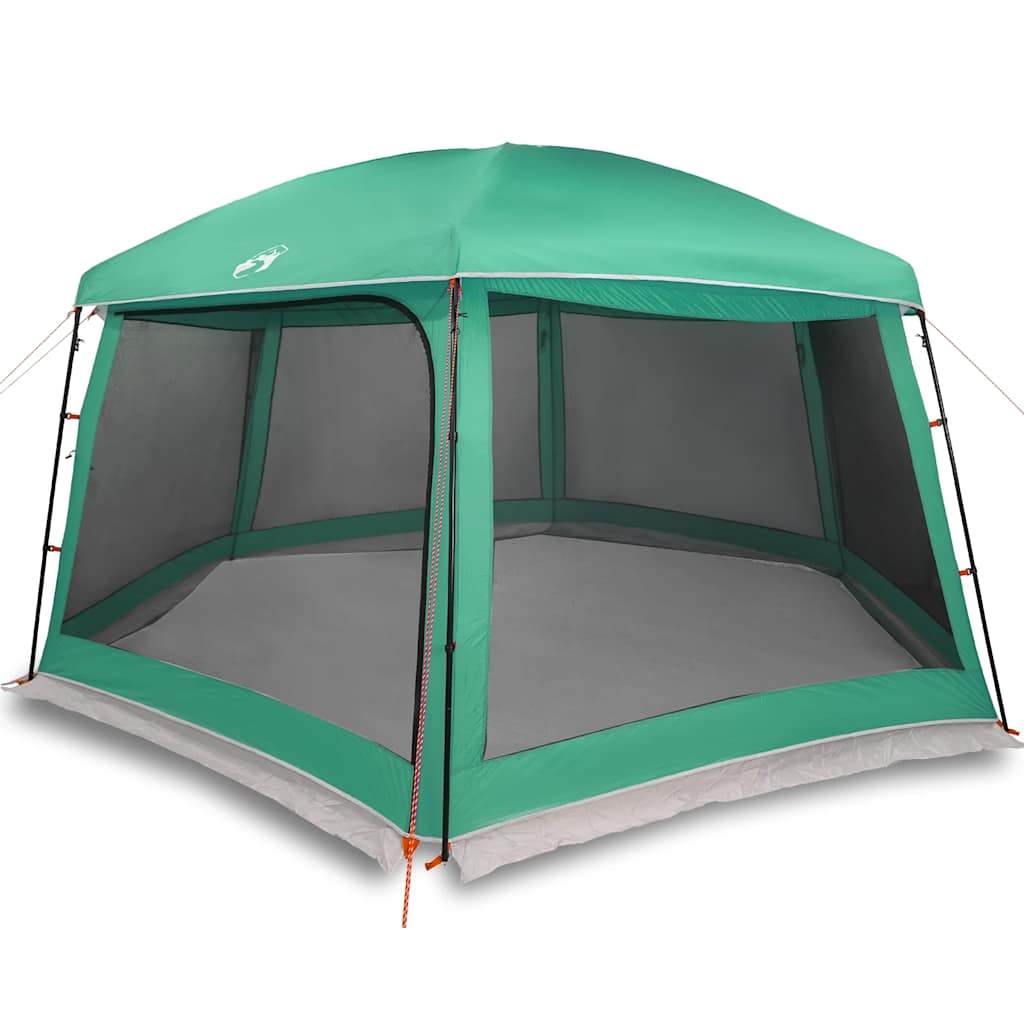 Tenda per piscina Vidaxx con pareti in rete da esterno rimovibili 618x532 cm verde mare
