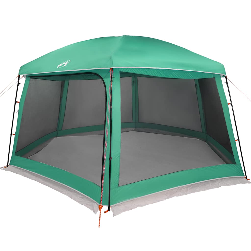 Tenda per piscina Vidaxx con pareti in rete da esterno rimovibili 618x532 cm verde mare