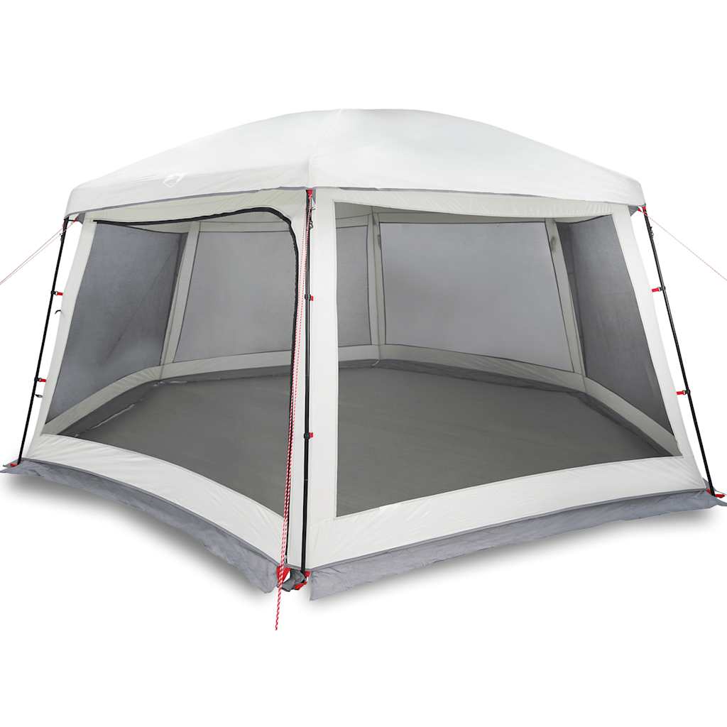 Tienda de campaña para piscina Vidaxx con paredes de malla exterior desmontables 618x532 cm gris