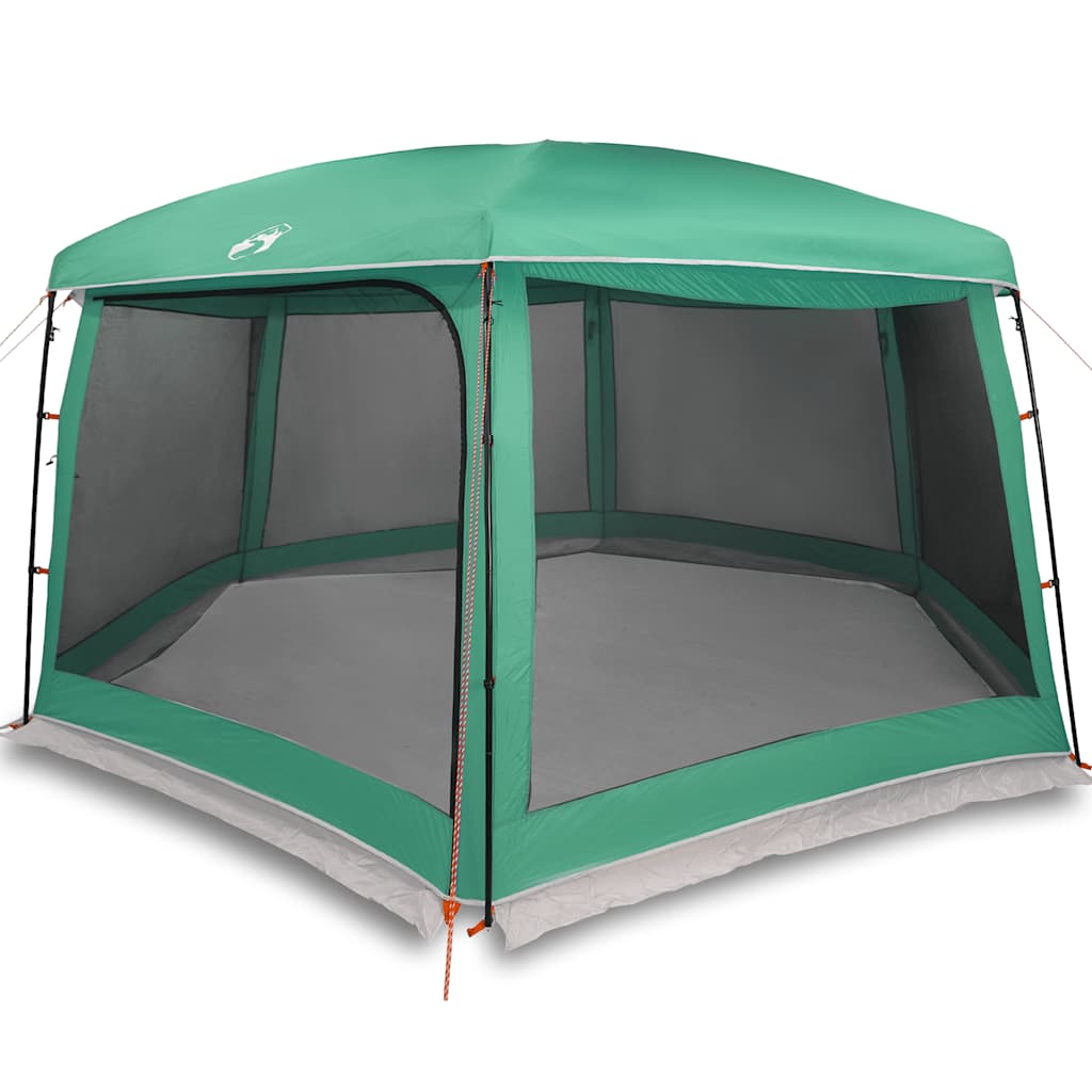 Tenda per piscina Vidaxx con pareti in rete da esterno rimovibili 670x590 cm verde mare