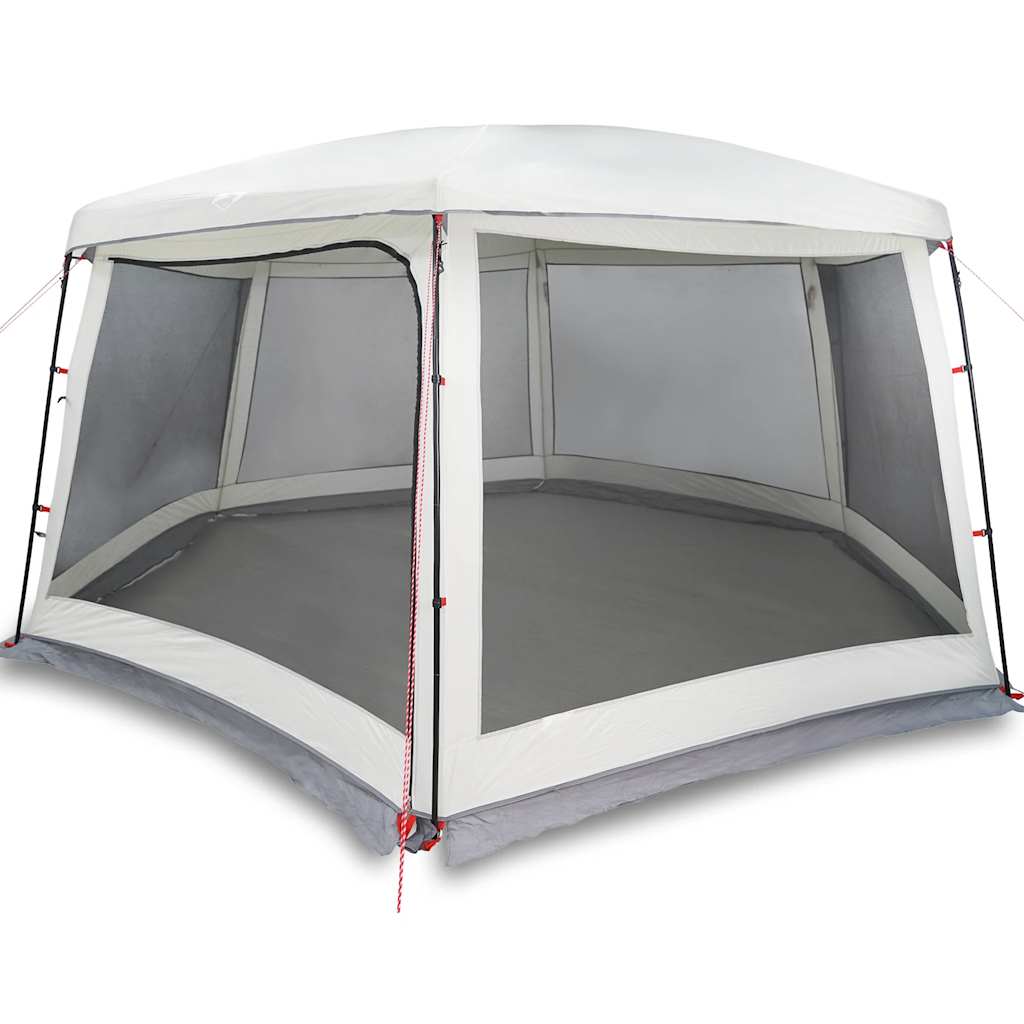 Tienda de campaña para piscina Vidaxx con paredes de malla exterior extraíbles 670x590 cm gris