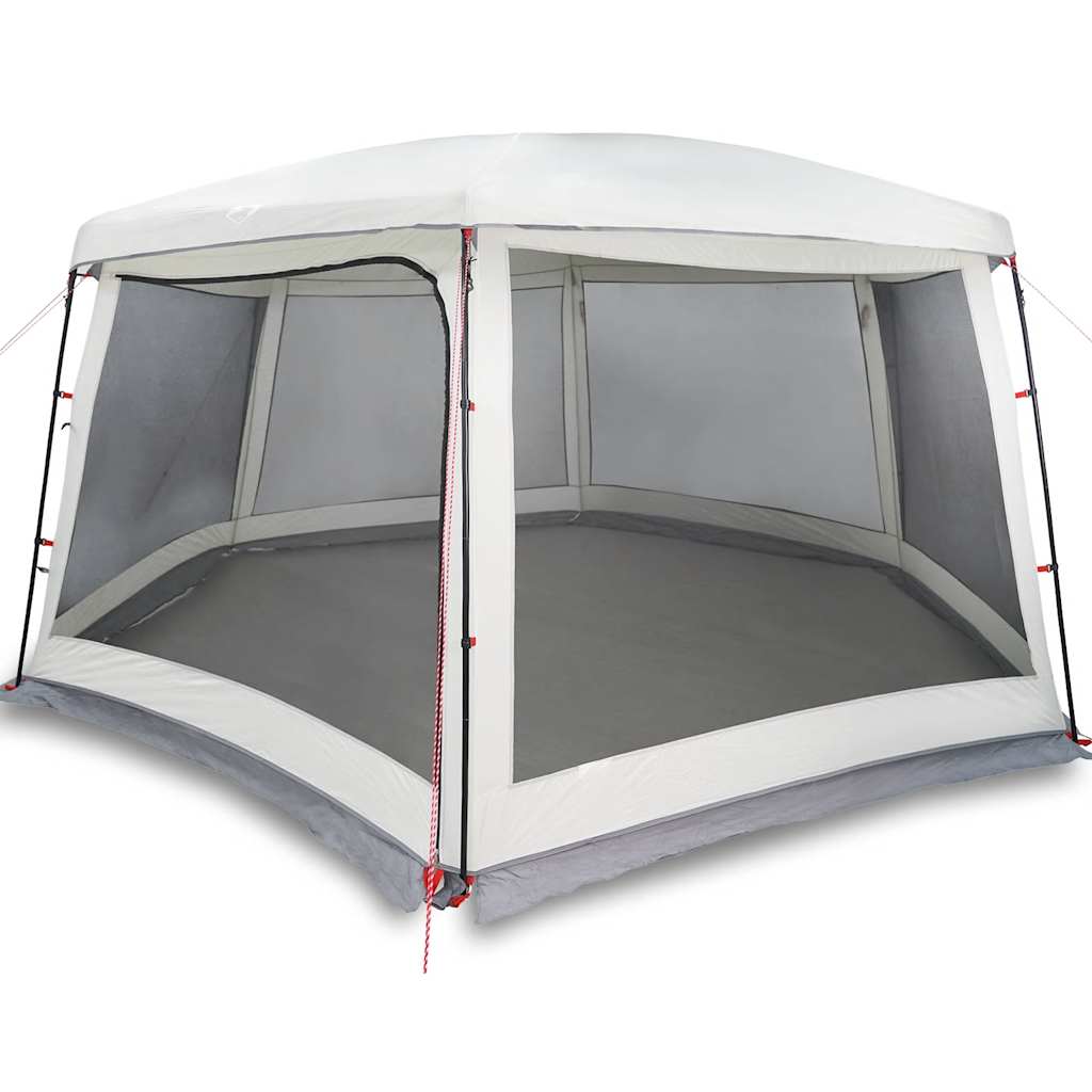 Tenda da piscina Vidaxx con pareti in rete esterne rimovibili 670x590 cm grigia