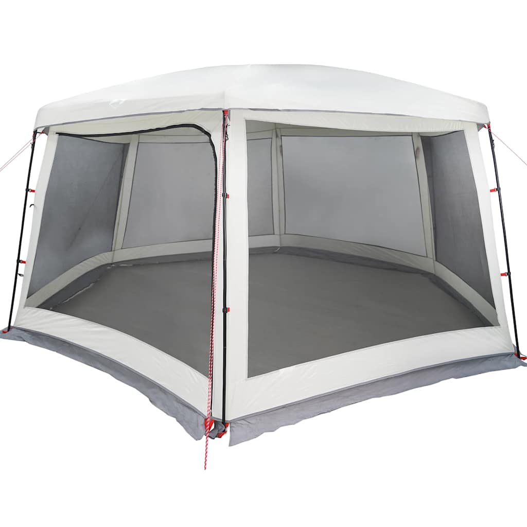 Tienda de campaña para piscina Vidaxx con paredes de malla exterior extraíbles 670x590 cm gris