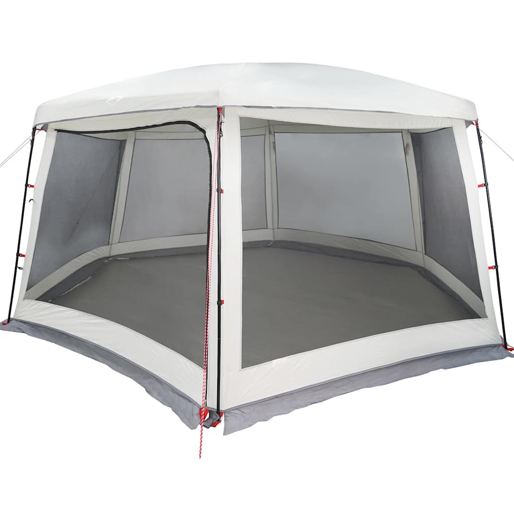 Tenda da piscina Vidaxx con pareti in rete esterne rimovibili 670x590 cm grigia