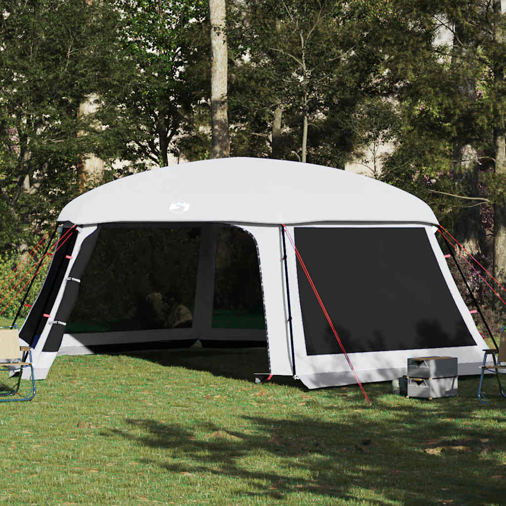 Tienda de campaña para piscina Vidaxx con paredes de malla exterior extraíbles 670x590 cm gris