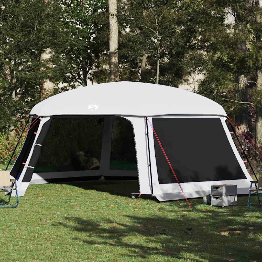 Tenda da piscina Vidaxx con pareti in rete esterne rimovibili 670x590 cm grigia