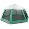 Vidaxl zwembadtent uitneembare buiten- gaaswanden 510x510 cm zeegroen