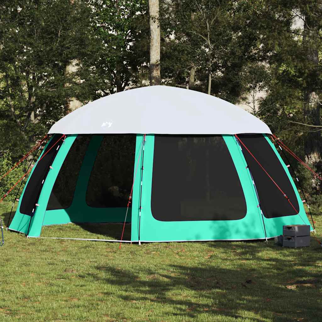 Tenda da piscina Vidaxx con pareti in rete da esterno rimovibili 510x510 cm verde mare