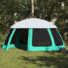 Vidaxl zwembadtent uitneembare buiten- gaaswanden 510x510 cm zeegroen
