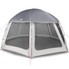Tienda de campaña para piscina Vidaxx con paredes de malla exterior extraíbles 510x510 cm gris