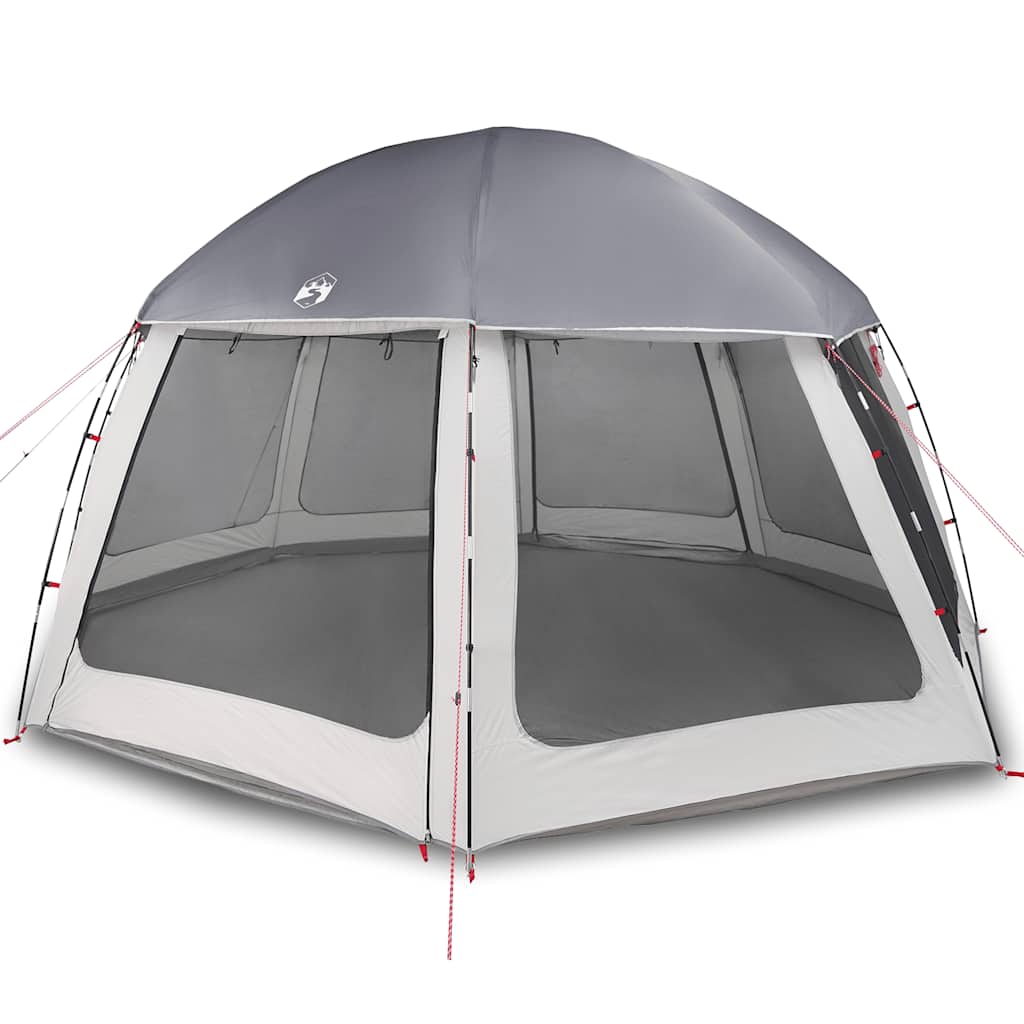 Tenda da piscina Vidaxx con pareti in rete esterne rimovibili 510x510 cm grigia