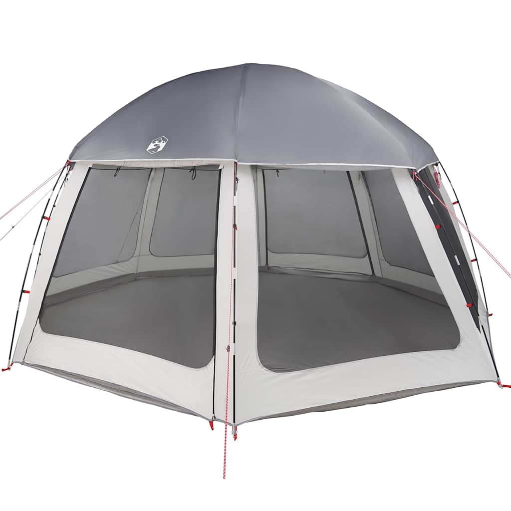 Tenda da piscina Vidaxx con pareti in rete esterne rimovibili 510x510 cm grigia