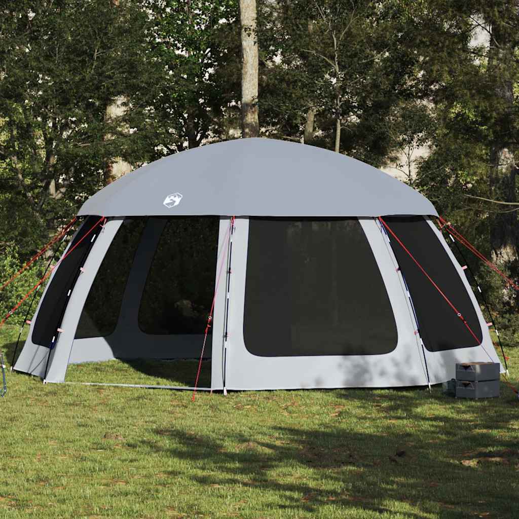 Tenda da piscina Vidaxx con pareti in rete esterne rimovibili 510x510 cm grigia