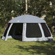 Tenda da piscina Vidaxx con pareti in rete esterne rimovibili 510x510 cm grigia