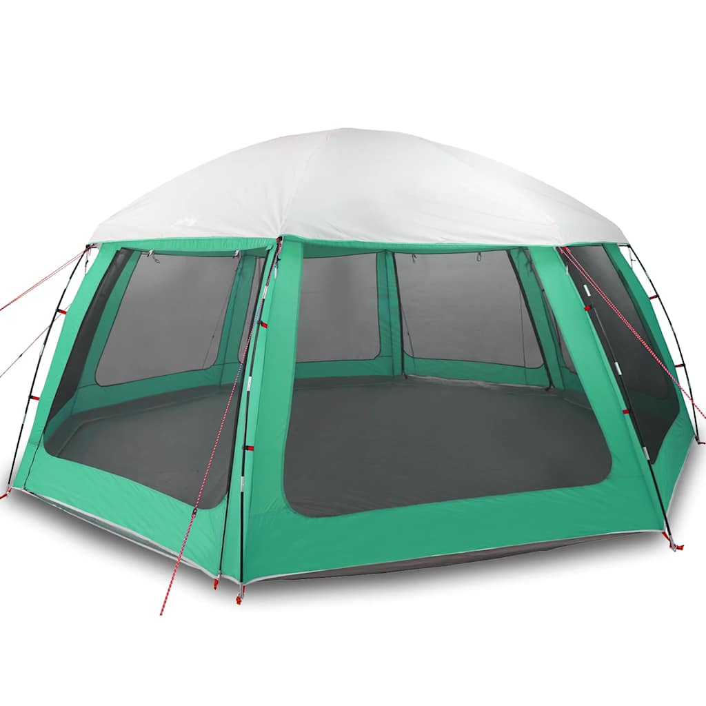 Tenda per piscina Vidaxx con pareti in rete da esterno rimovibili 612x612 cm verde mare