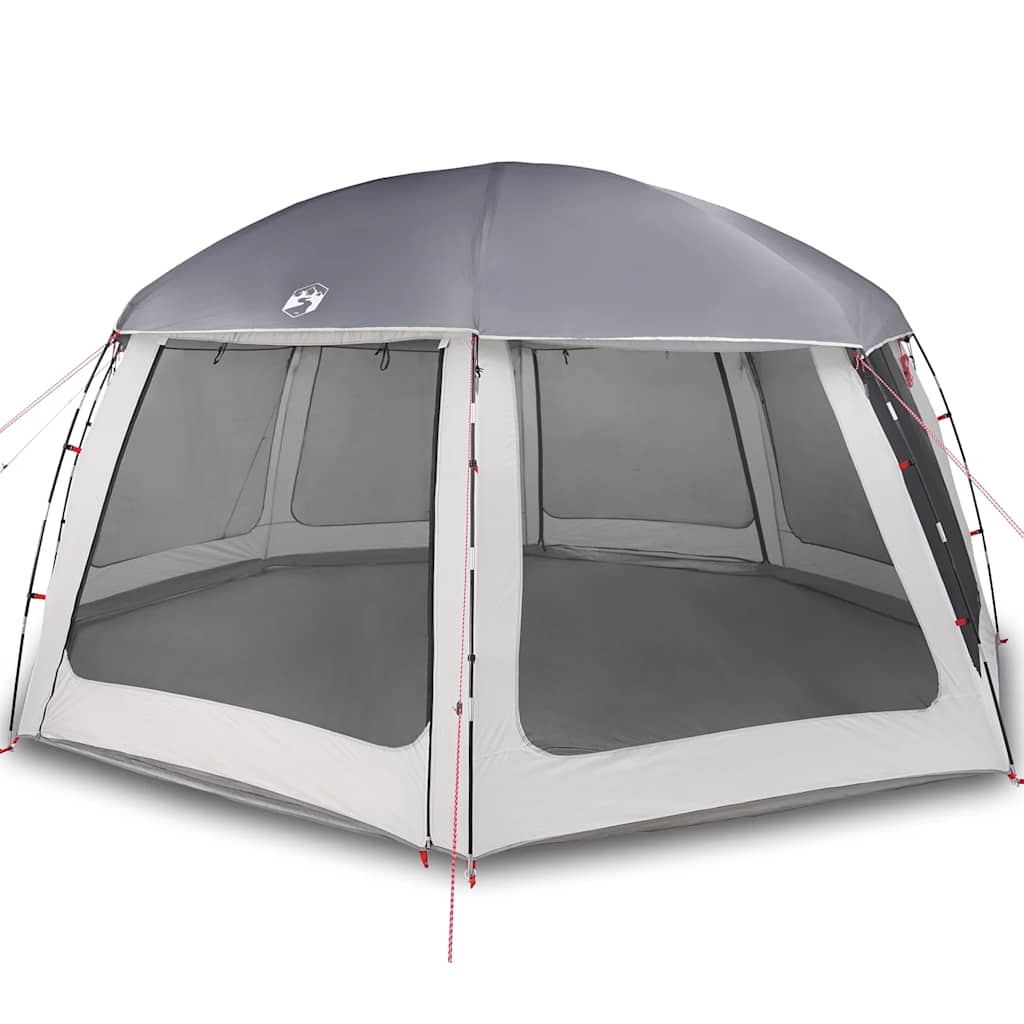Tienda de campaña para piscina Vidaxx con paredes de malla exterior desmontables 612x612 cm gris