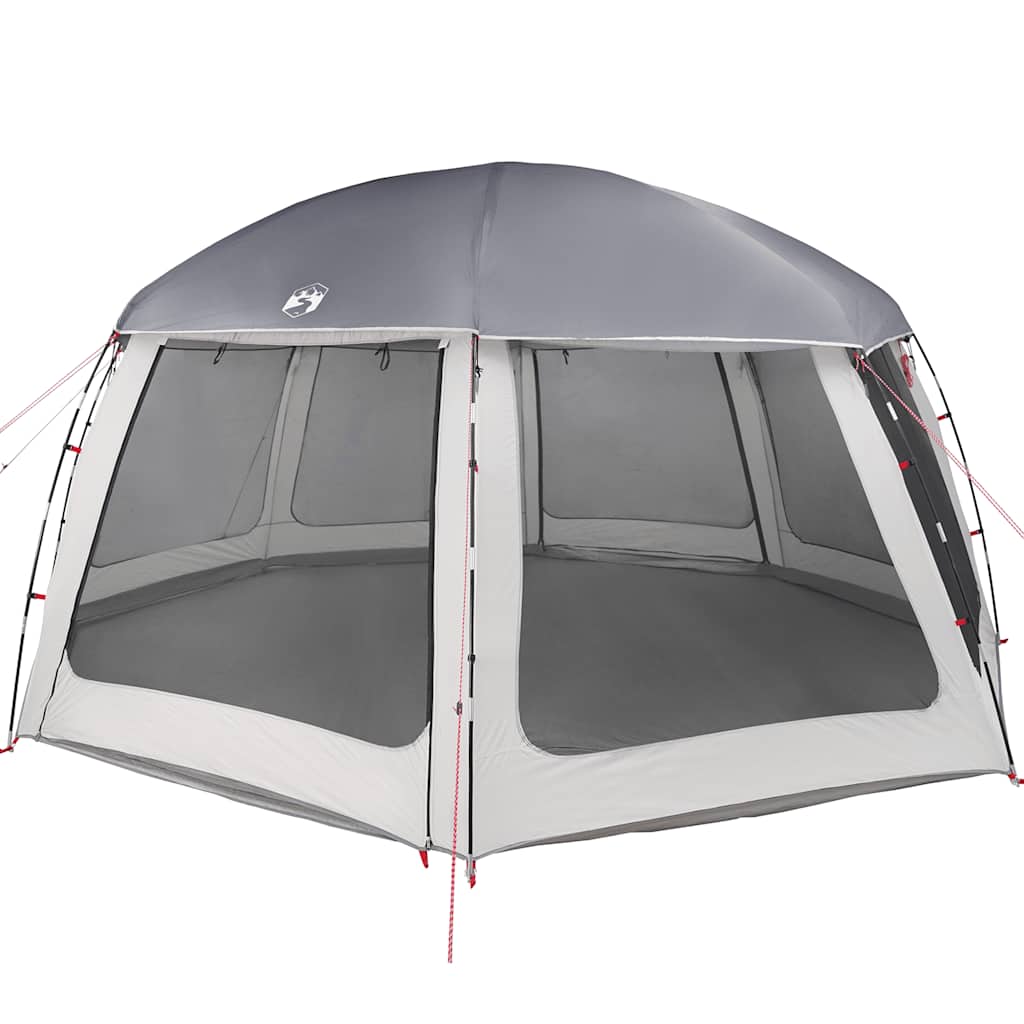 Tienda de campaña para piscina Vidaxx con paredes de malla exterior desmontables 612x612 cm gris