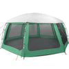 Tenda da piscina Vidaxx con pareti in rete da esterno rimovibili 690x690 cm verde mare