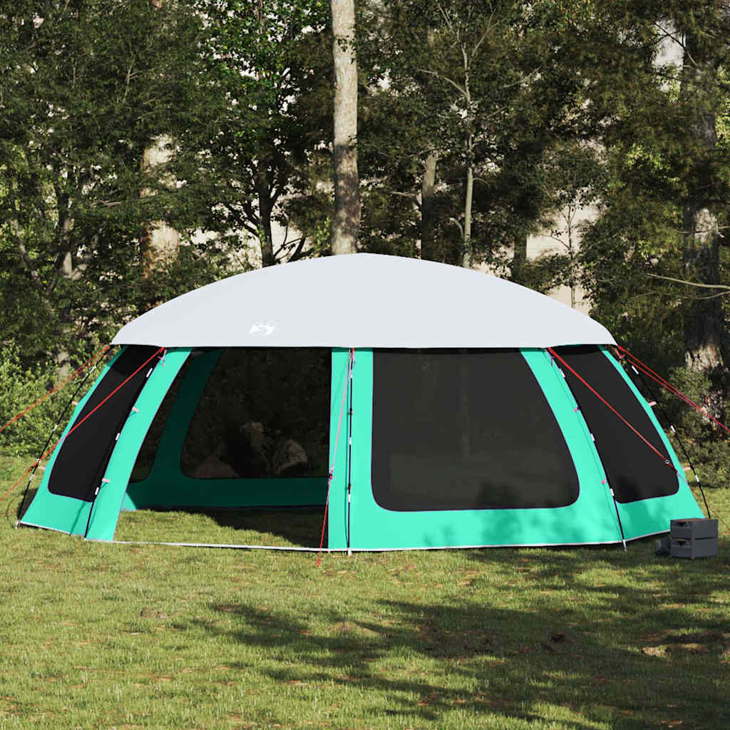 Tenda da piscina Vidaxx con pareti in rete da esterno rimovibili 690x690 cm verde mare