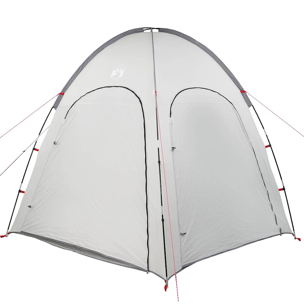 Tenda da piscina Vidaxx grigia 366 x 305 x 231 cm poliestere e fibra di vetro