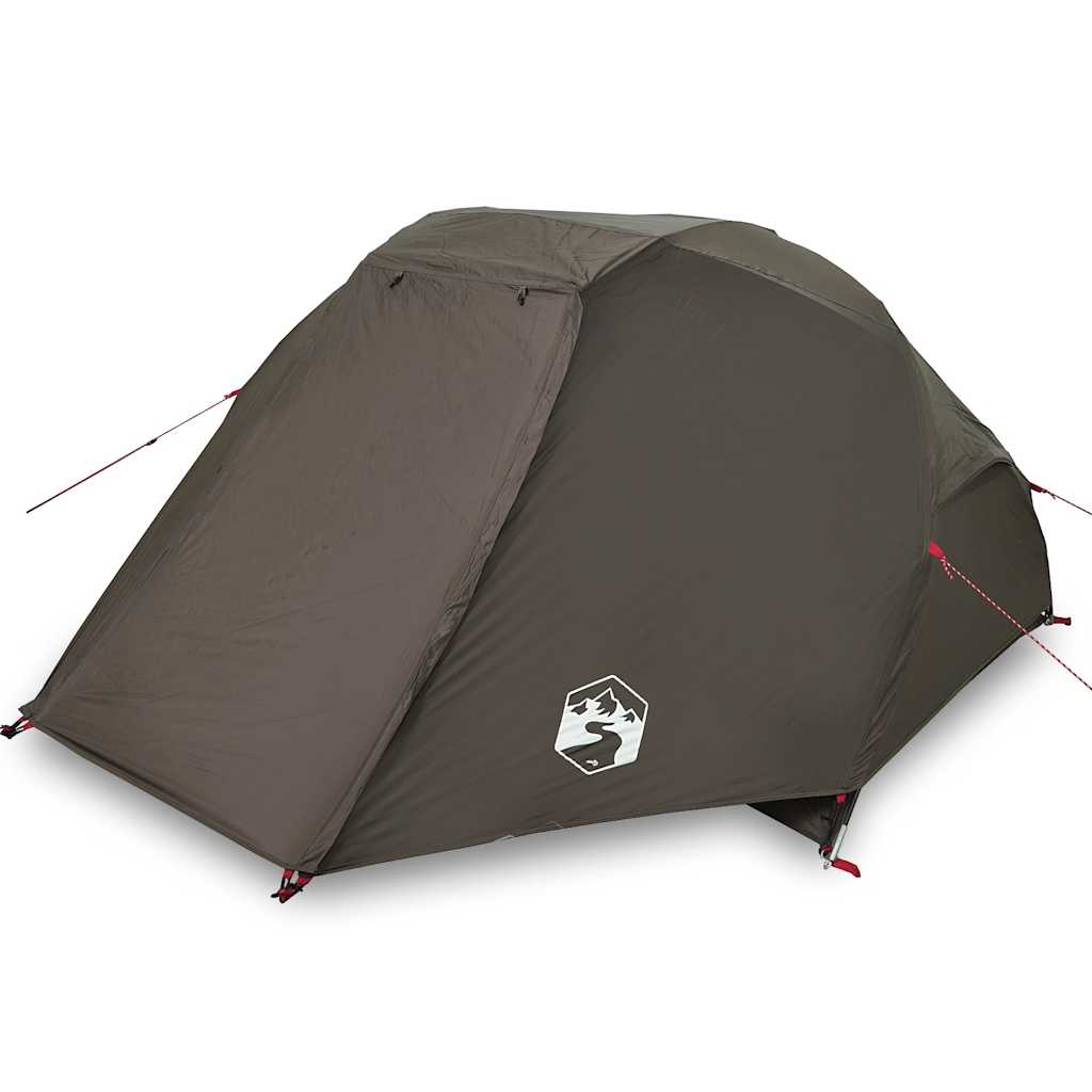 Tienda de campaña de pesca VidaXL 3 personas impermeable marrón