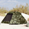 Tienda de pesca VidaXL 3 personas camuflaje impermeable