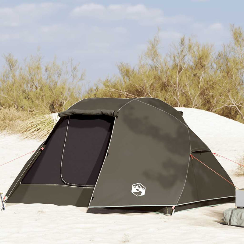Tienda de campaña de pesca VidaXL 5 personas impermeable marrón