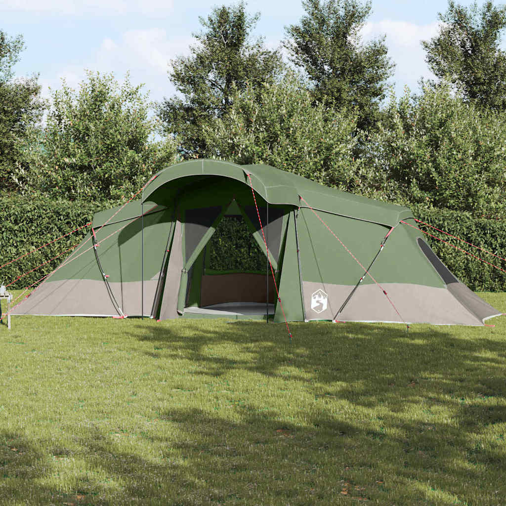 Tenda familiare Vidaxx con tetto verde e grigio 721 x 335 x 212 cm
