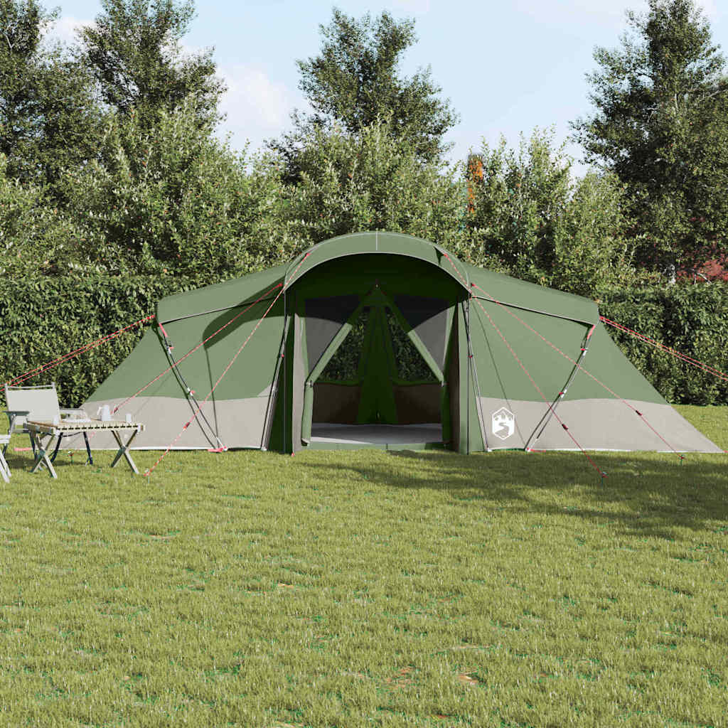 Tenda familiare Vidaxx con tetto verde e grigio 721 x 335 x 212 cm