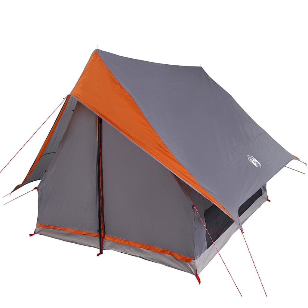 Tenda familiare Vidaxx con tetto grigio e arancione 315 x 286 x 200 cm