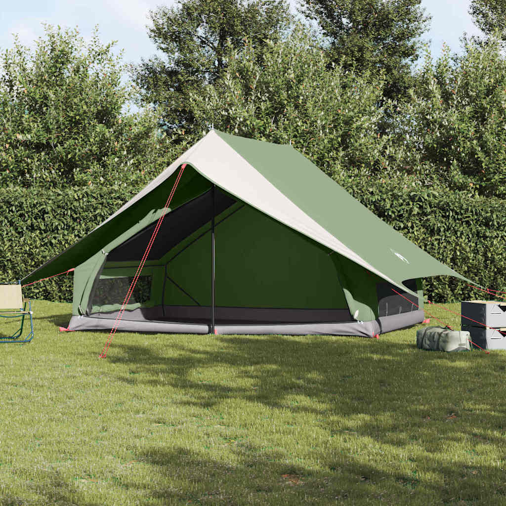 Vidaxl gezinstent met dak groen en wit 315 x 286 x 200 cm