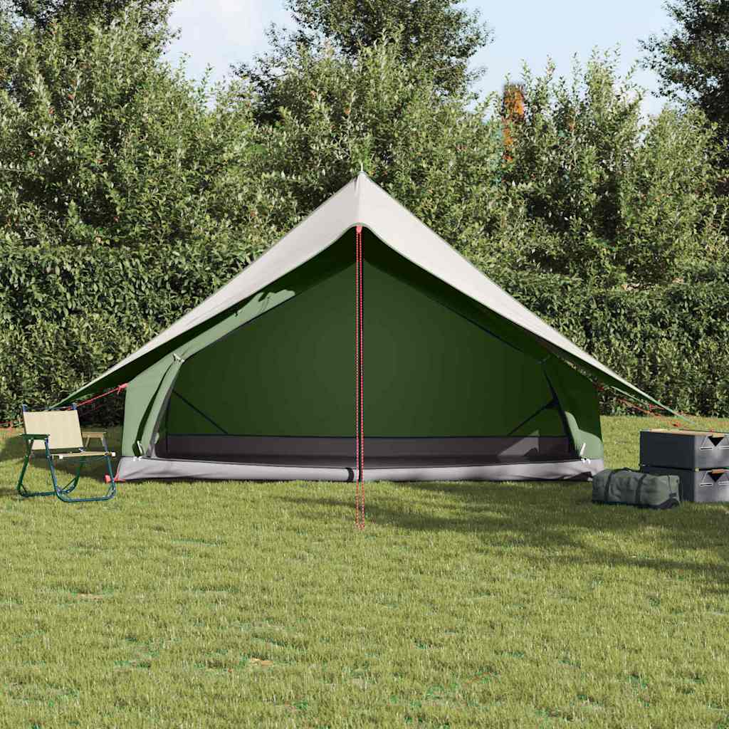 Vidaxl gezinstent met dak groen en wit 315 x 286 x 200 cm