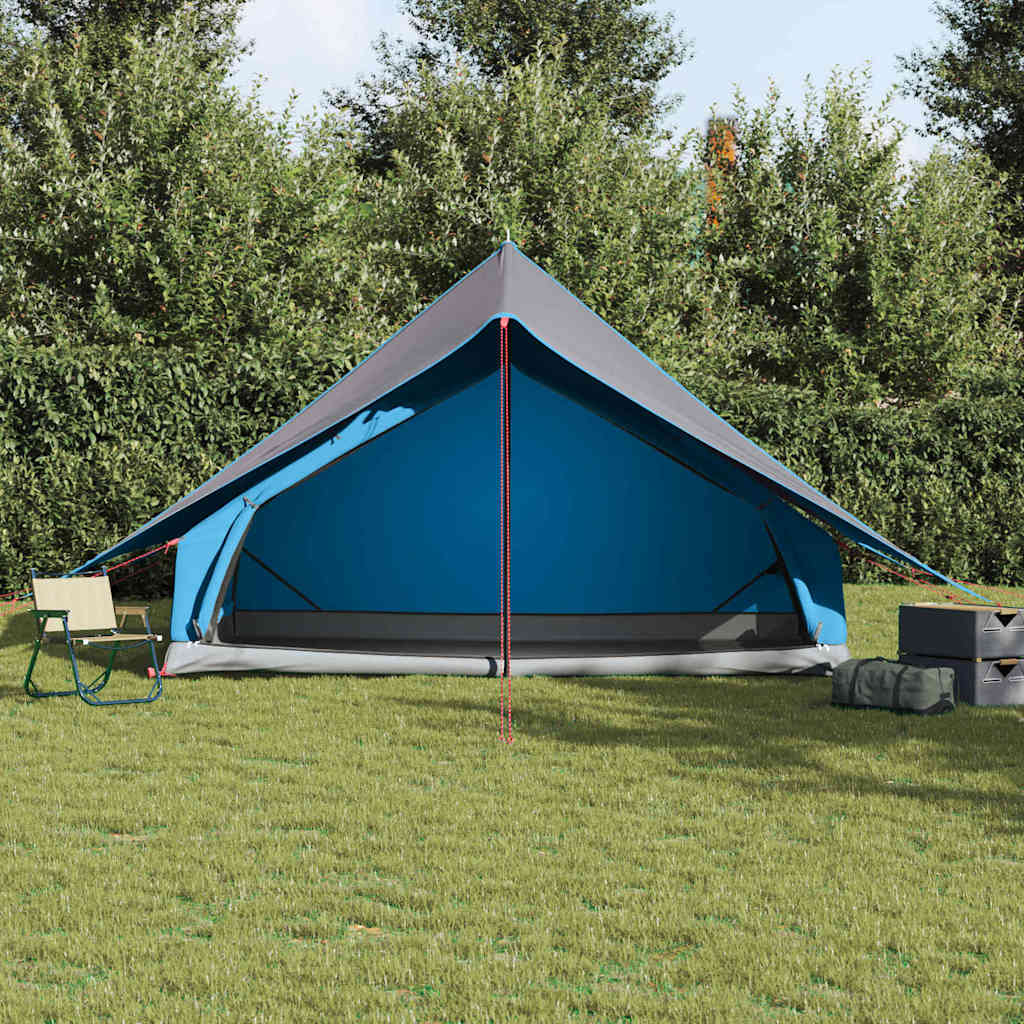 Tienda familiar Vidaxx con techo azul y gris 315 x 286 x 200 cm