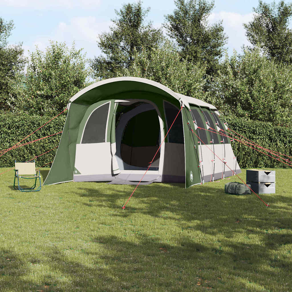 Vidaxl gezinstent met dak groen en wit 576 x 325 x 213 cm
