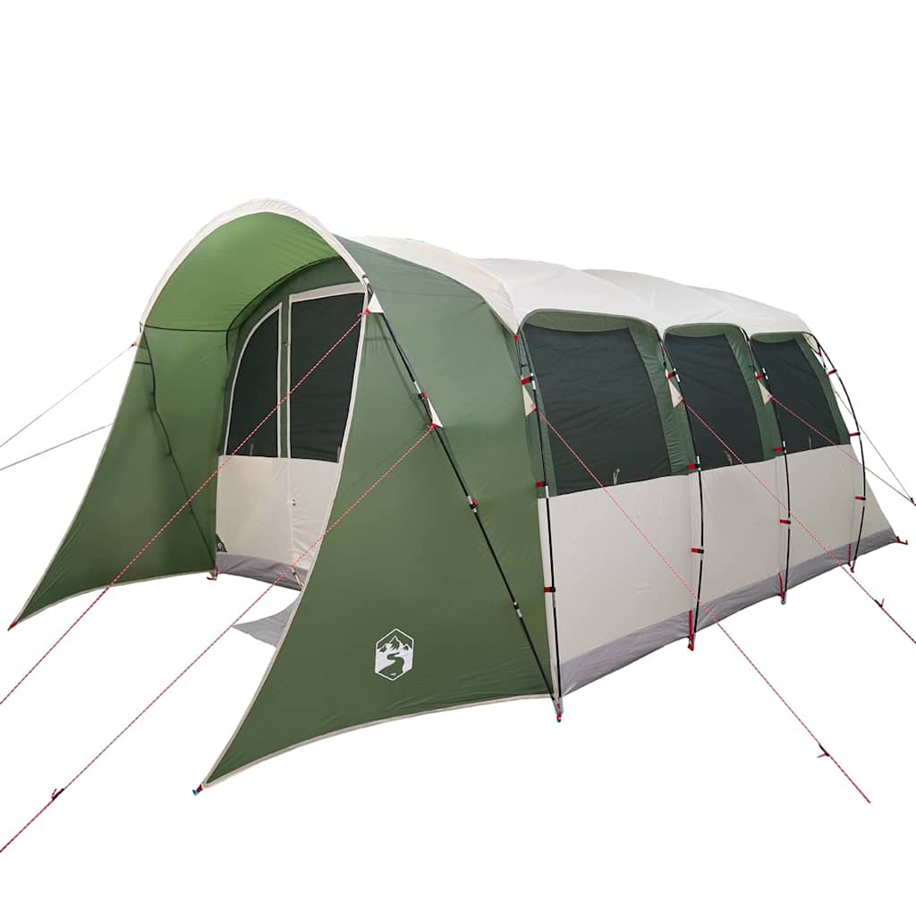 Tenda familiare Vidaxx con tetto verde e bianco 576 x 325 x 213 cm