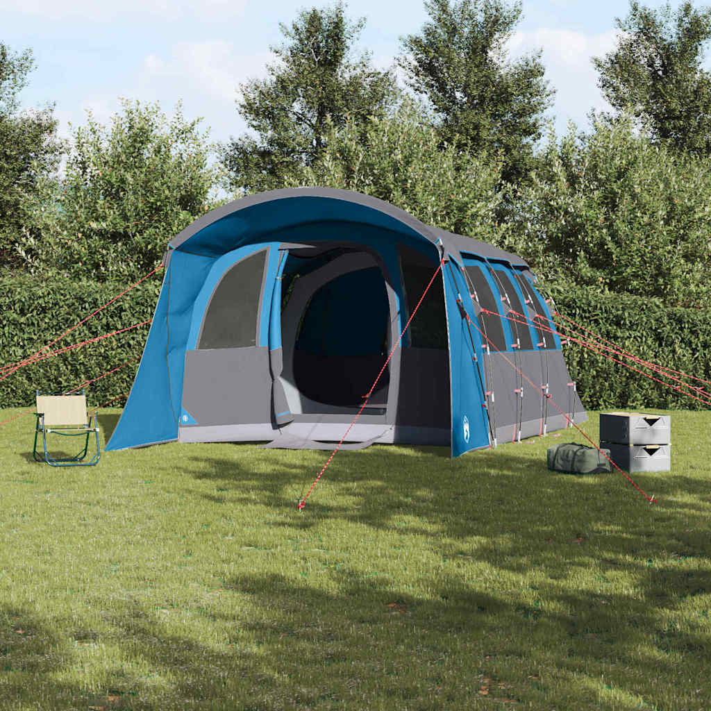 Tenda familiare Vidaxx con tetto blu e grigio 576 x 325 x 213 cm