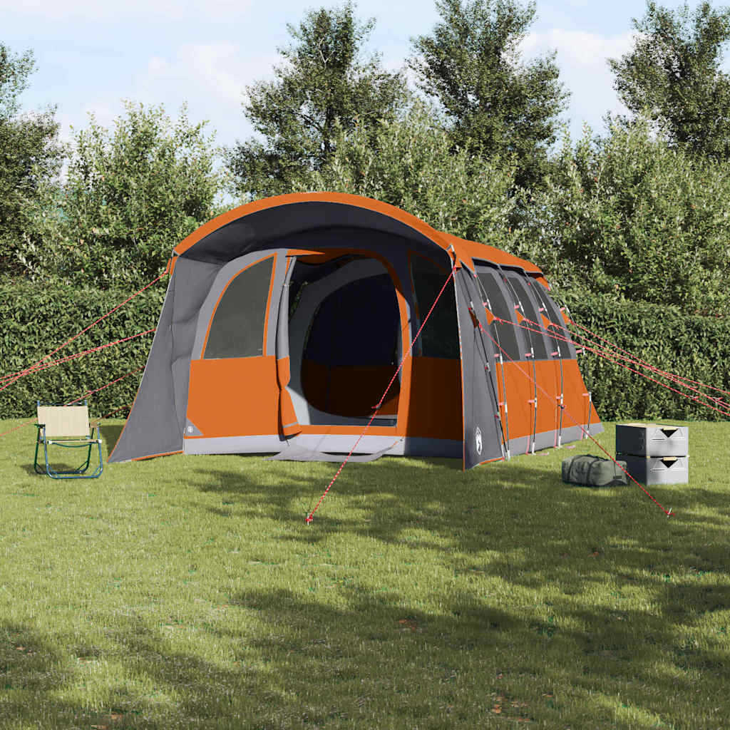 Tenda familiare Vidaxx con tetto grigio e arancione 576 x 325 x 213 cm