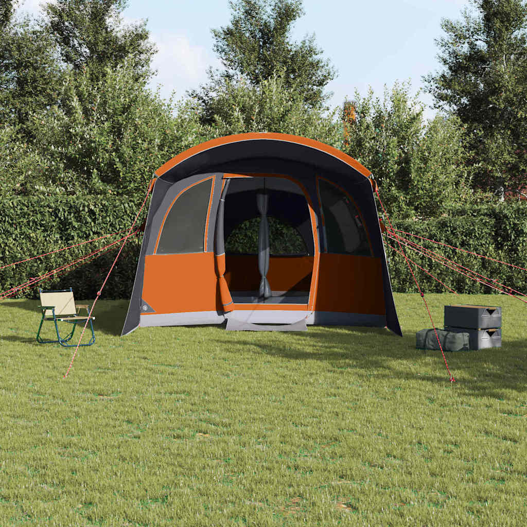 Tenda familiare Vidaxx con tetto grigio e arancione 576 x 325 x 213 cm