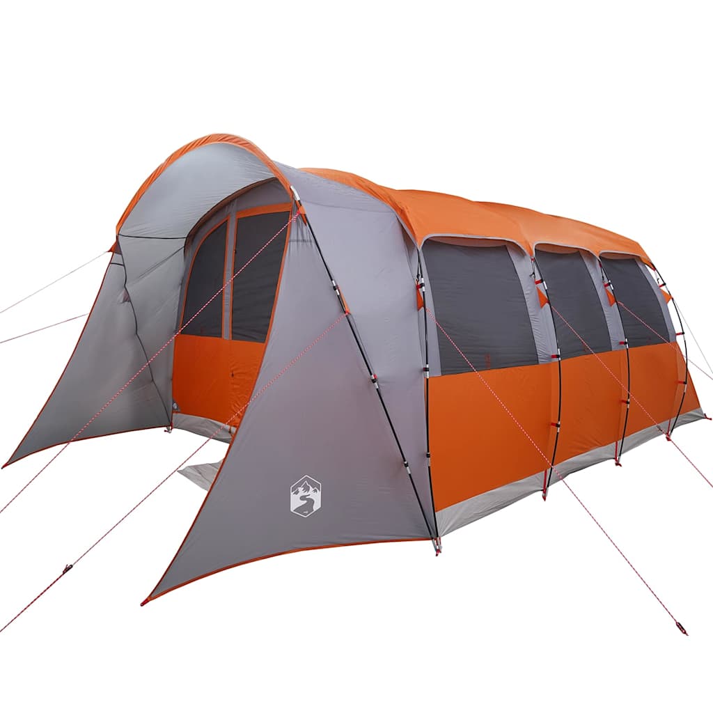 Tenda familiare Vidaxx con tetto grigio e arancione 576 x 325 x 213 cm